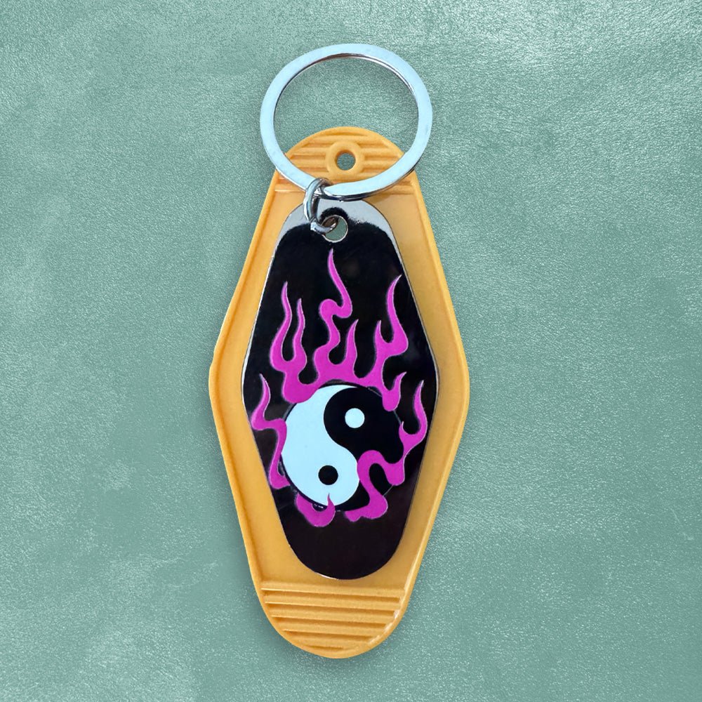 Custom Metal Motel UV Keychains - Alchemy Merch - Make your own custom Metal Motel UV Keychains - custom merchandise