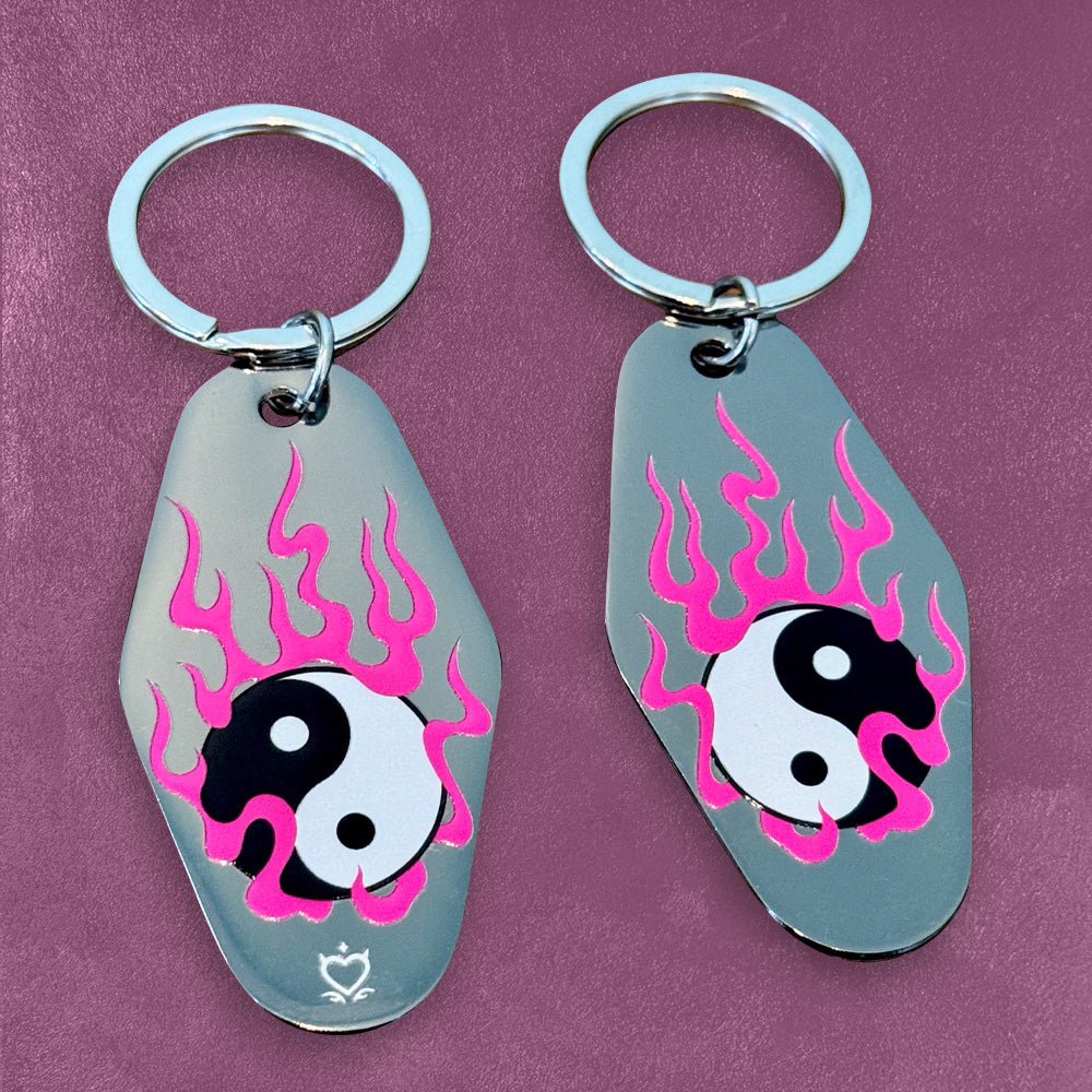 Custom Metal Motel UV Keychains - Alchemy Merch - Make your own custom Metal Motel UV Keychains - custom merchandise