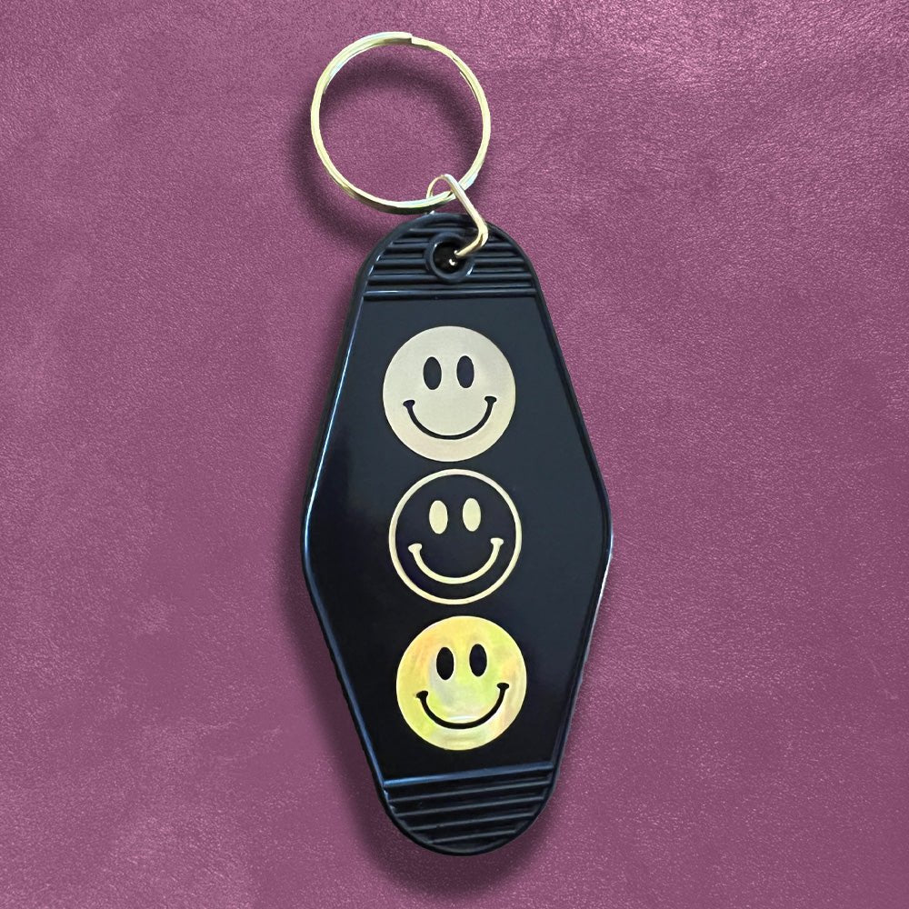 Motel Keychains - Custom Foil Embossed Motel Keychains