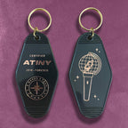 Motel Keychains - Custom Foil Embossed Motel Keychains