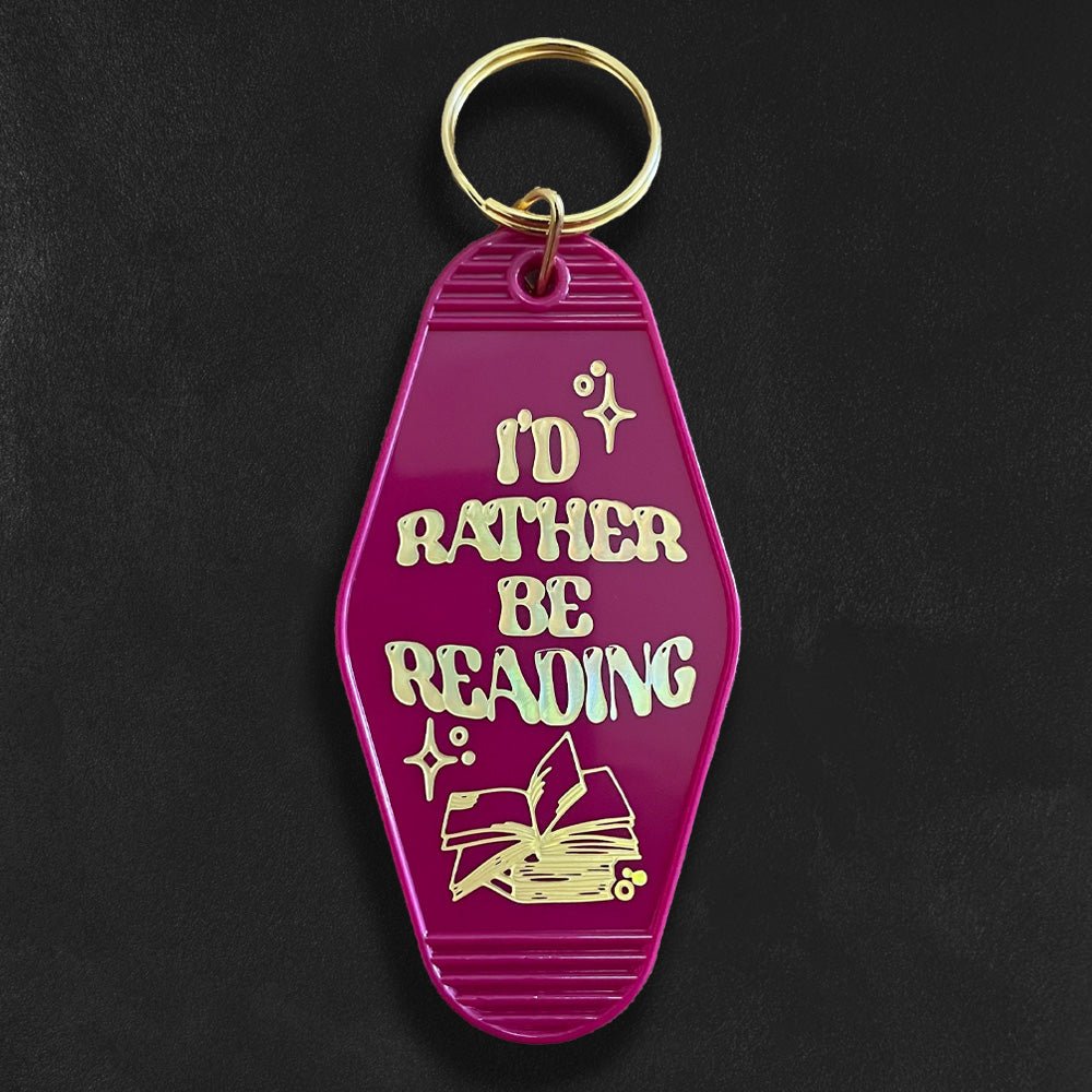 Motel Keychains - Custom Foil Embossed Motel Keychains