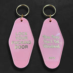 Motel Keychains - Custom Foil Embossed Motel Keychains