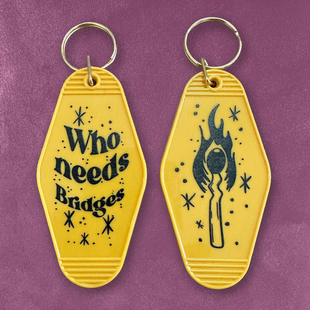 Motel Keychains - Custom UV Printed Motel Keychains
