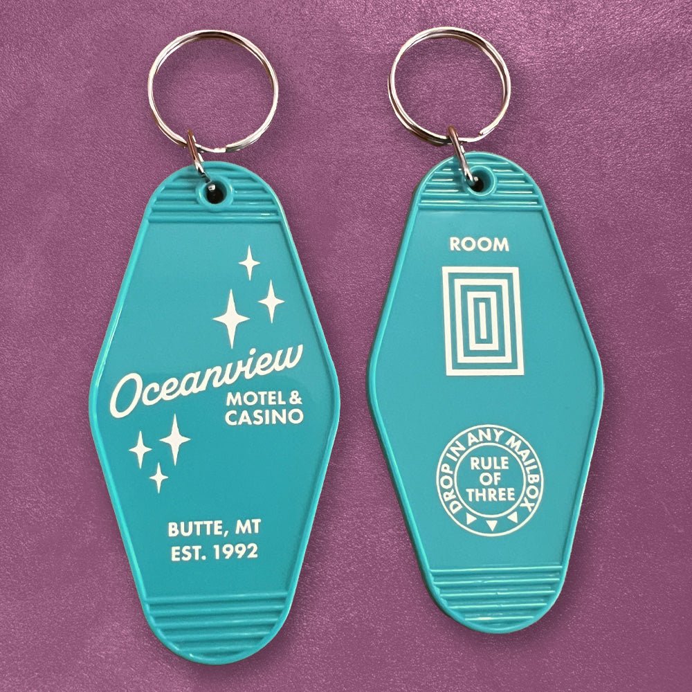 Motel Keychains - Custom UV Printed Motel Keychains